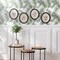 Melrose Bird Print Oval Framed Wall Arts - 13.75" x 11.75" - Set of 4